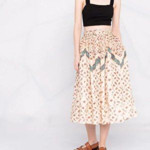 NEW WITH TAGS - Ulla Johnson Alejandra printed skirt (opal) SIZE 8